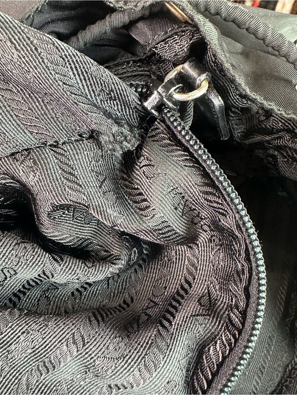 Prada Black Nylon Flap Backpack with Front Pockets - Picture 11 of 12